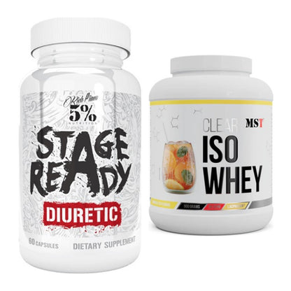 Diät-Duo: 5% Nutrition Stage Ready Diuretic + MST Iso Clear – alle enthaltenen Artikel