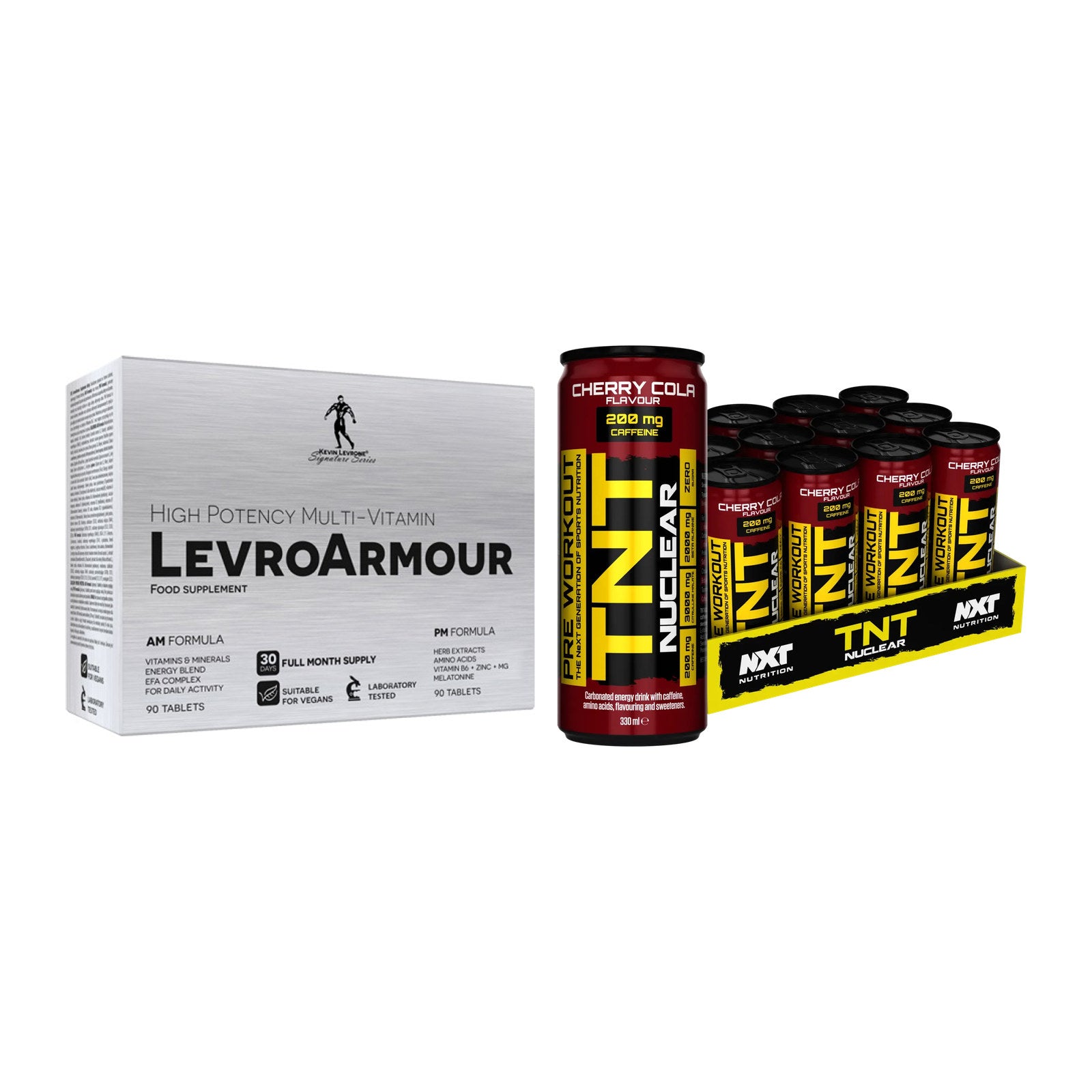Diät-Duo: Kevin Levrone Levro Armour + NXT Nutrition TNT NUCLEAR – alle enthaltenen Artikel