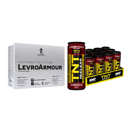 Diät-Duo: Kevin Levrone Levro Armour + NXT Nutrition TNT NUCLEAR – alle enthaltenen Artikel