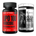 Diät-Duo: Body Attack LIPO 100-HARDCORE + Kevin Levrone Clear Whey – alle enthaltenen Artikel