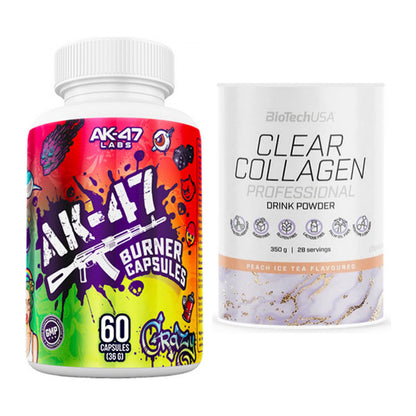 Diät-Duo: AK47 Labs Fatburner + BioTech Clear Collagen – alle enthaltenen Artikel