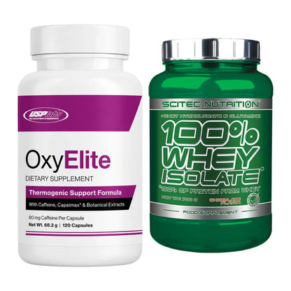 Diät-Duo: USP Labs OxyElite Pro + Scitec Whey Isolate – alle enthaltenen Artikel