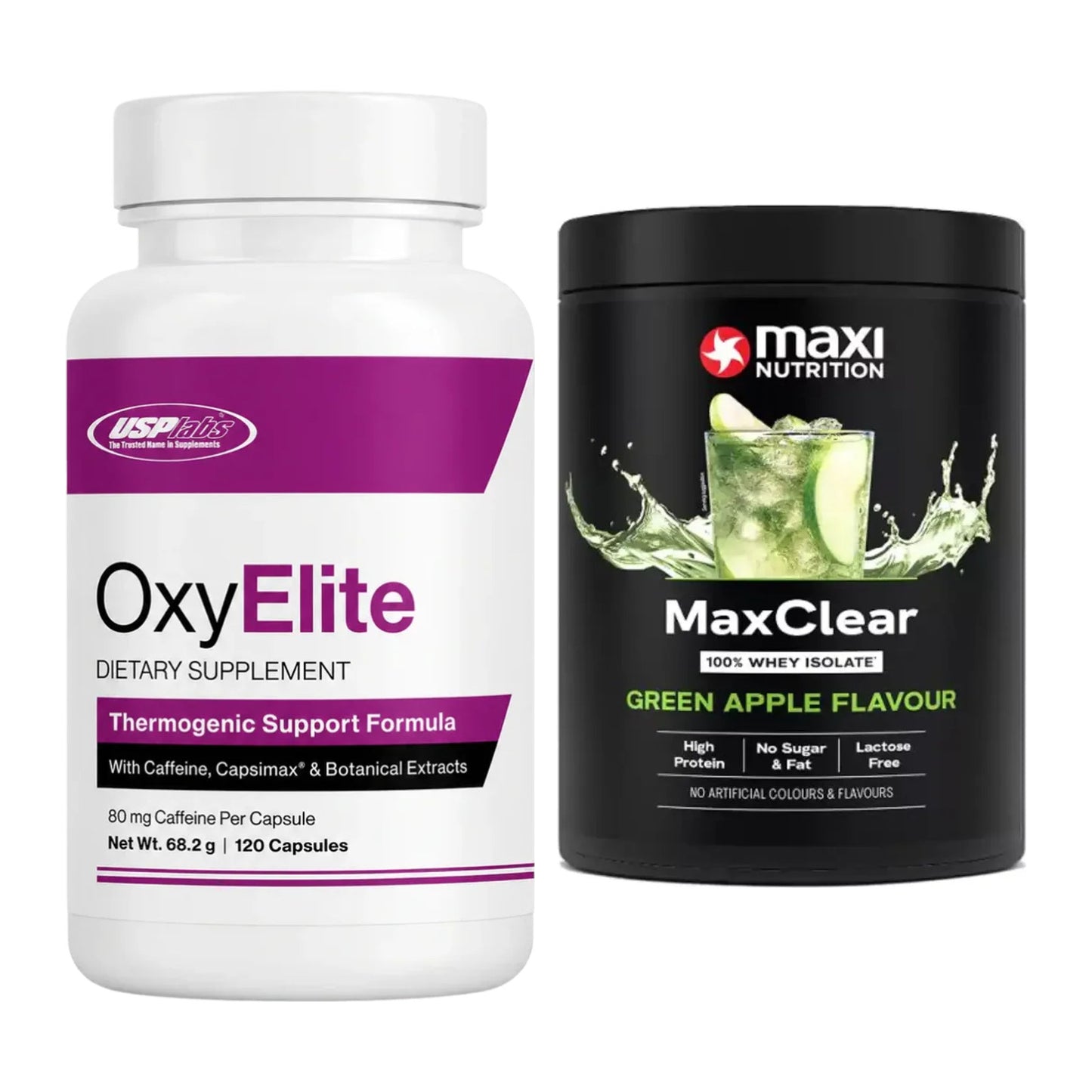 Diät-Duo: USP Labs OxyElite Pro + MaxiNutrition MaxClear 100% Clear – alle enthaltenen Artikel