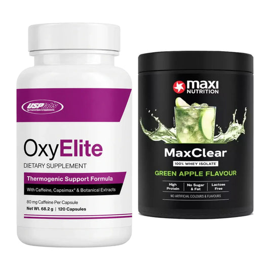 Diät-Duo: USP Labs OxyElite Pro + MaxiNutrition MaxClear 100% Clear – alle enthaltenen Artikel
