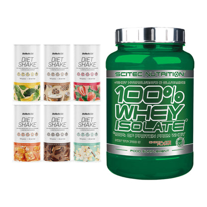 Diät-Duo: BioTech Diet Shake + Scitec Whey Isolate – alle enthaltenen Artikel