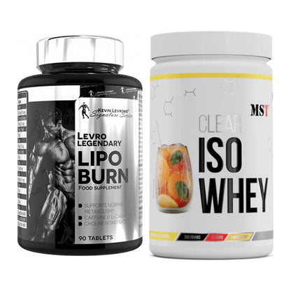Diät-Duo: Kevin Levrone Lipo Burn + MST Iso Clear – alle enthaltenen Artikel