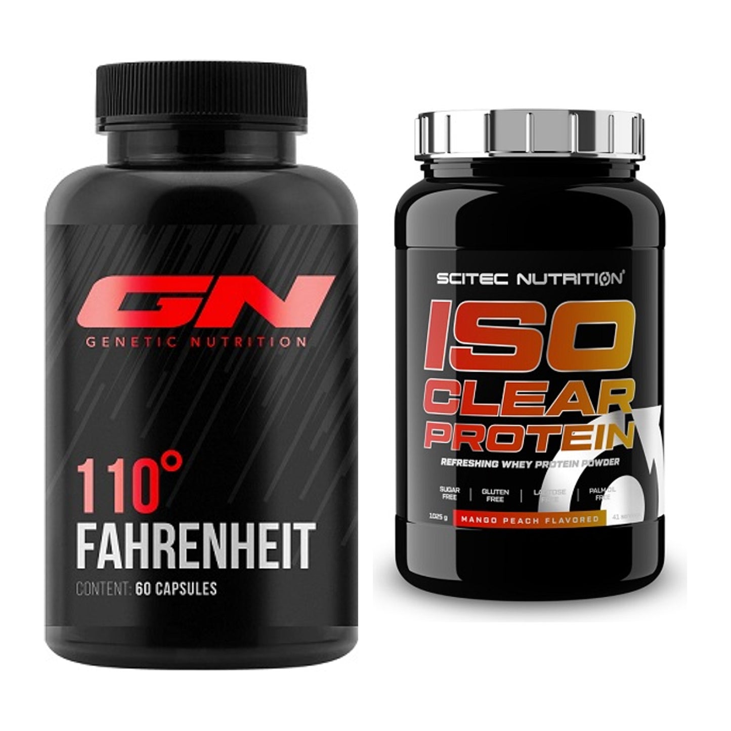 Diät-Duo: GN 110 Fahrenheit Burner + Scitec IsoClear Protein – alle enthaltenen Artikel