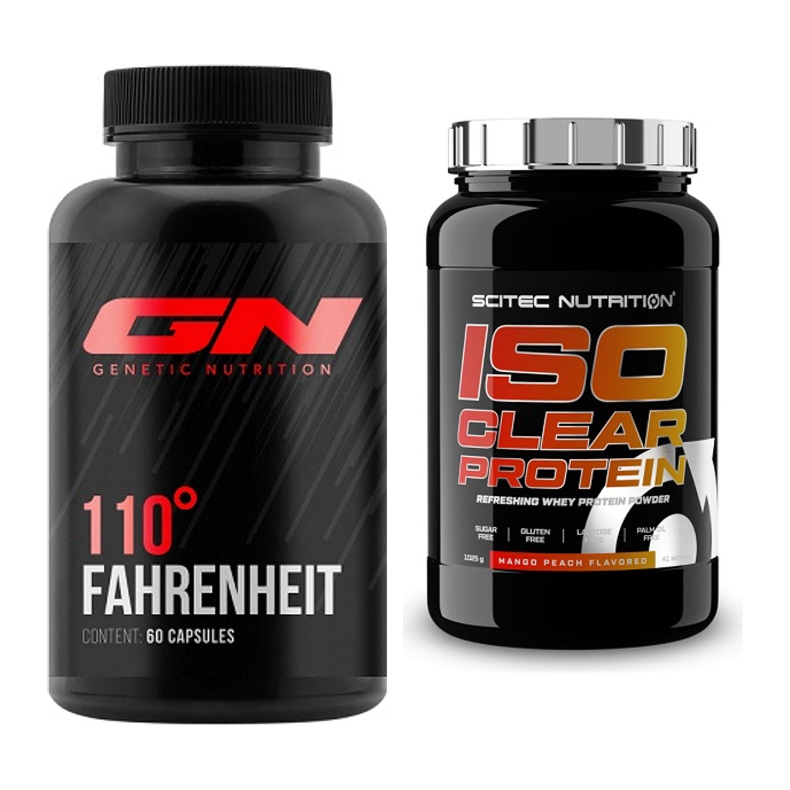 Diät-Duo: GN 110 Fahrenheit Burner + Scitec IsoClear Protein – alle enthaltenen Artikel