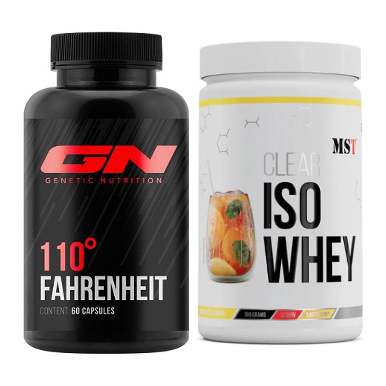 Diät-Duo: GN 110 Fahrenheit Burner + MST Iso Clear – alle enthaltenen Artikel
