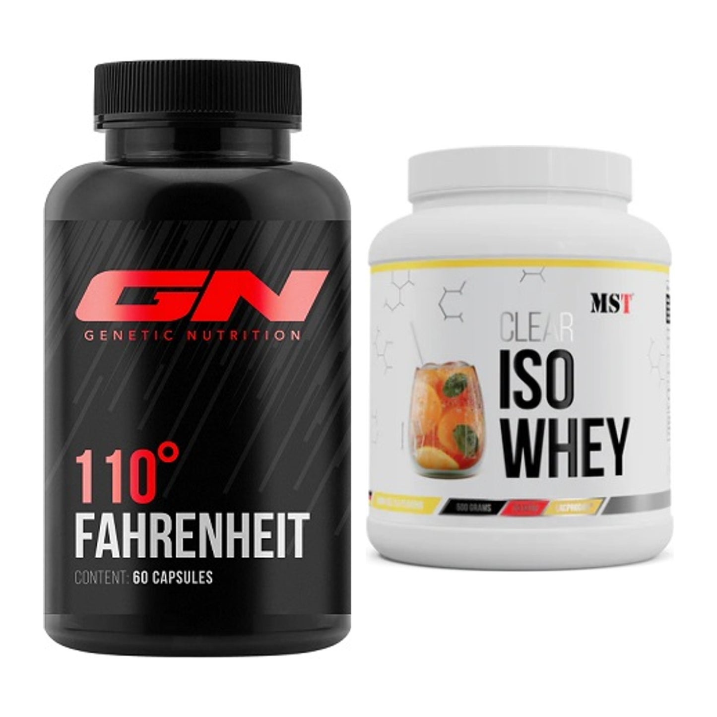 Diät-Duo: GN 110 Fahrenheit Burner + MST Iso Clear – alle enthaltenen Artikel