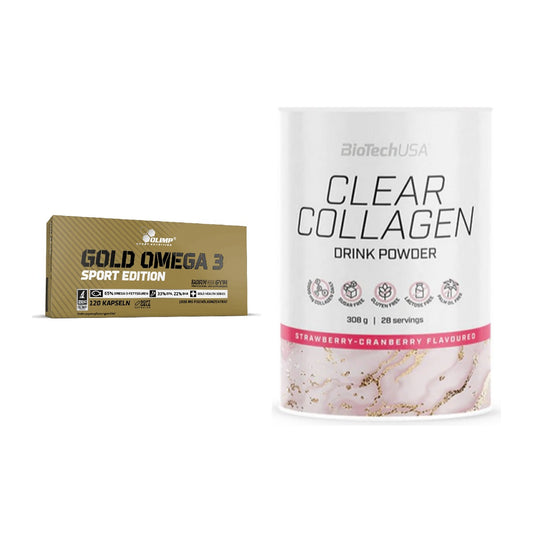 Diät-Duo: Olimp Omega 3 Sport Edition + BioTech Clear Collagen – alle enthaltenen Artikel