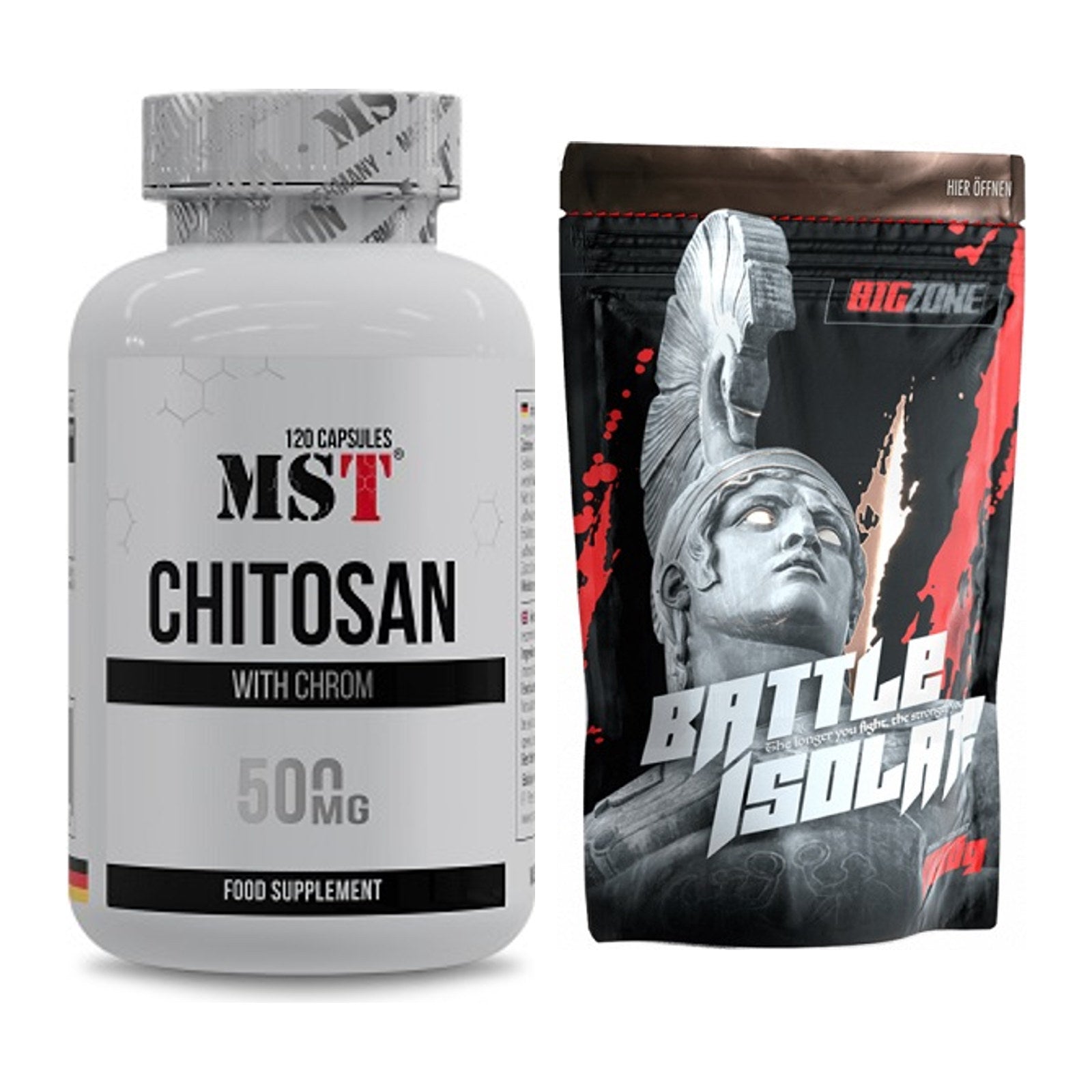 Diät-Duo: MST Chitosan + Chrom + Big Zone Battle Isolate – alle enthaltenen Artikel