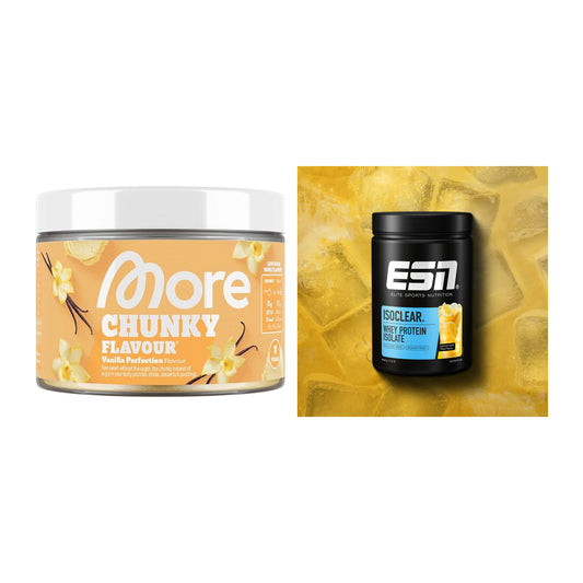 Diät-Duo: More Nutrition Chunky Flavour + ESN ISOCLEAR Whey Isolate – alle enthaltenen Artikel
