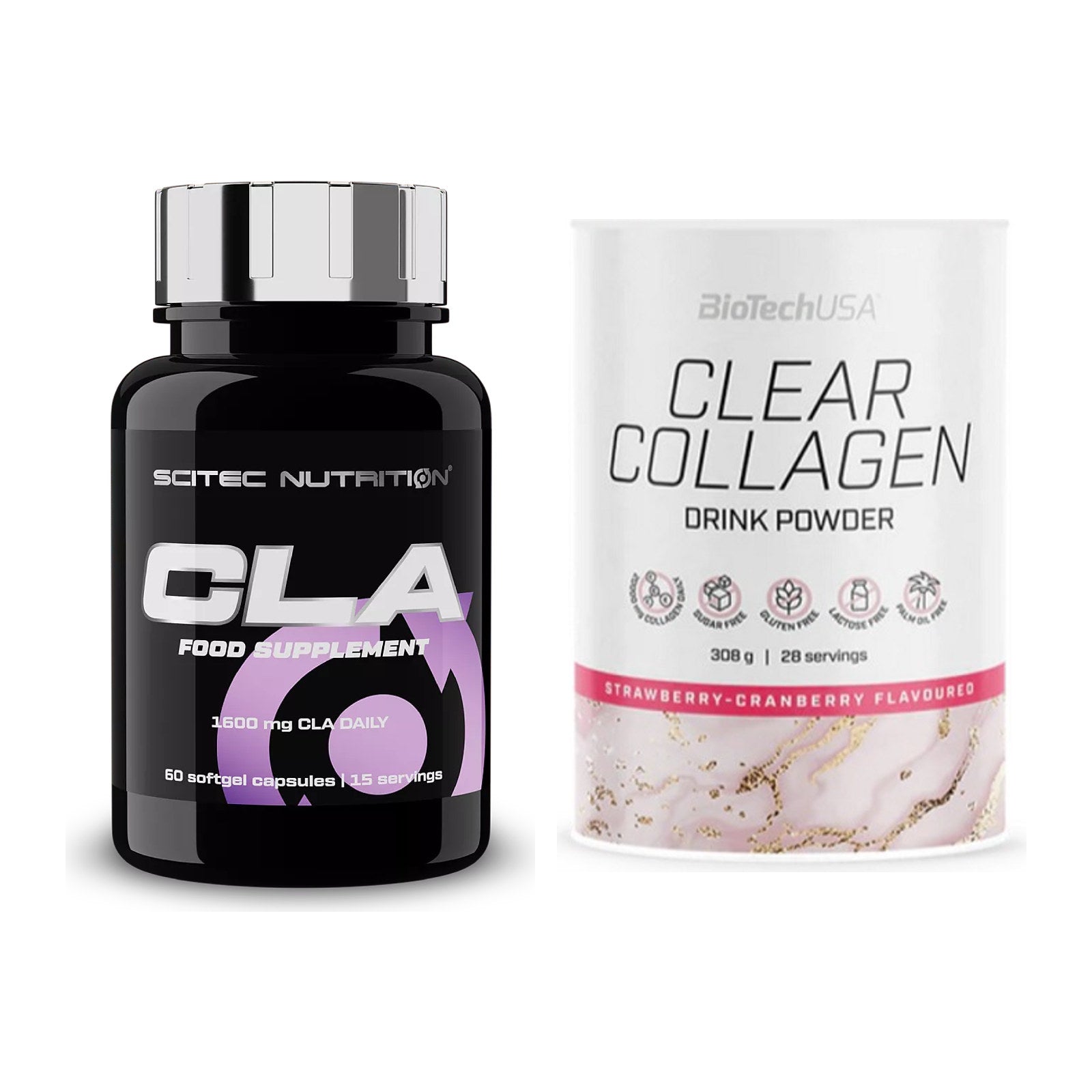 Diät-Duo: Scitec CLA + BioTech Clear Collagen – alle enthaltenen Artikel
