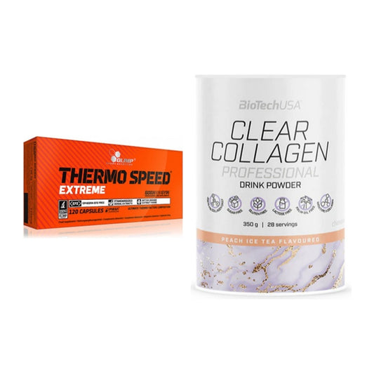 Diät-Duo: Olimp Thermo Speed Extreme Mega + BioTech Clear Collagen – alle enthaltenen Artikel