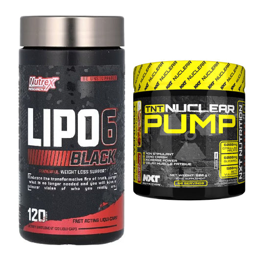 Diät-Duo: Nutrex Lipo 6 black 120 + NXT Nutrition TNT Nuclear – alle enthaltenen Artikel