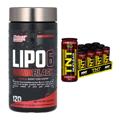 Diät-Duo: Nutrex Lipo 6 black 120 liquid + NXT Nutrition TNT NUCLEAR – alle enthaltenen Artikel