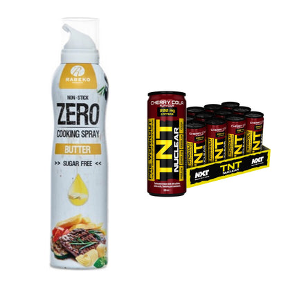 Diät-Duo: Rabeko Zero Cooking Spray + NXT Nutrition TNT NUCLEAR – alle enthaltenen Artikel
