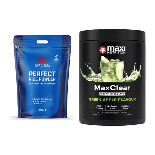 Diät-Duo: XXL Nutrition Perfect Rice + MaxiNutrition MaxClear 100% – alle enthaltenen Artikel