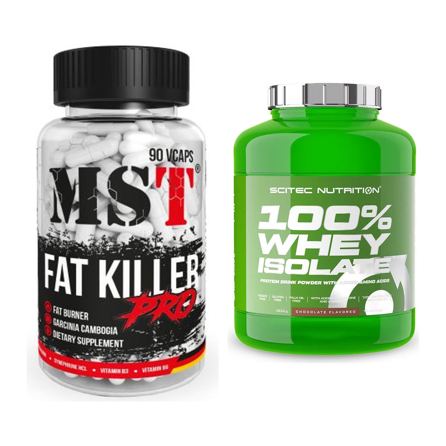 Diät-Duo: MST Fat Killer + Scitec Whey Isolate – alle enthaltenen Artikel