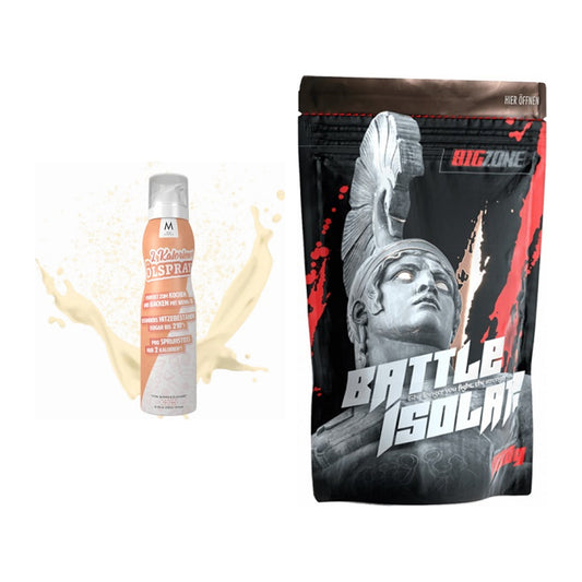 Diät-Duo: More Nutrition 2 Kalorien Ölspray + Big Zone Battle Isolate – alle enthaltenen Artikel