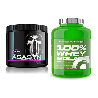 Diät-Duo: Genius Nutrition Asasyn + Scitec Whey Isolate – alle enthaltenen Artikel