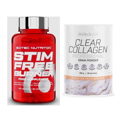 Diät-Duo: Scitec Stim Free Burner + BioTech Clear Collagen – alle enthaltenen Artikel