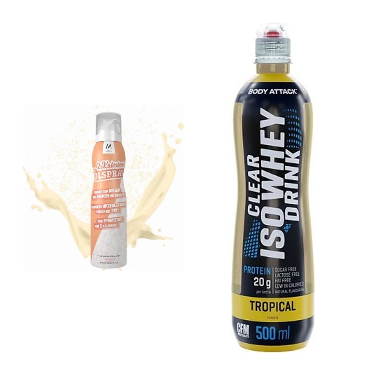 Diät-Duo: More Nutrition 2 Kalorien + Body Attack Clear Iso Whey – alle enthaltenen Artikel