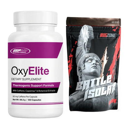 Diät-Duo: USP Labs OxyElite Pro + Big Zone Battle Isolate – alle enthaltenen Artikel