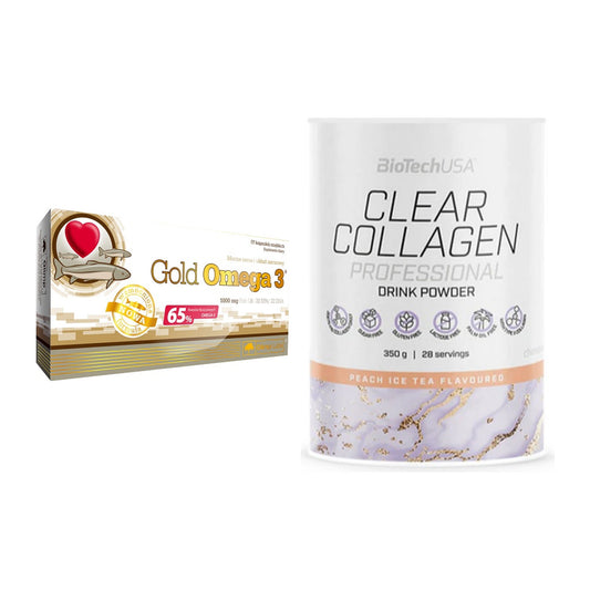 Diät-Duo: Olimp Omega 3 Gold Edition + BioTech Clear Collagen – alle enthaltenen Artikel