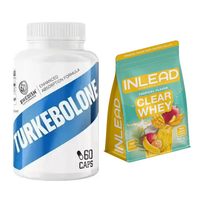 Diät-Duo: Swedish Supplements Turkebolone + INLEAD Clear Whey Isolate – alle enthaltenen Artikel