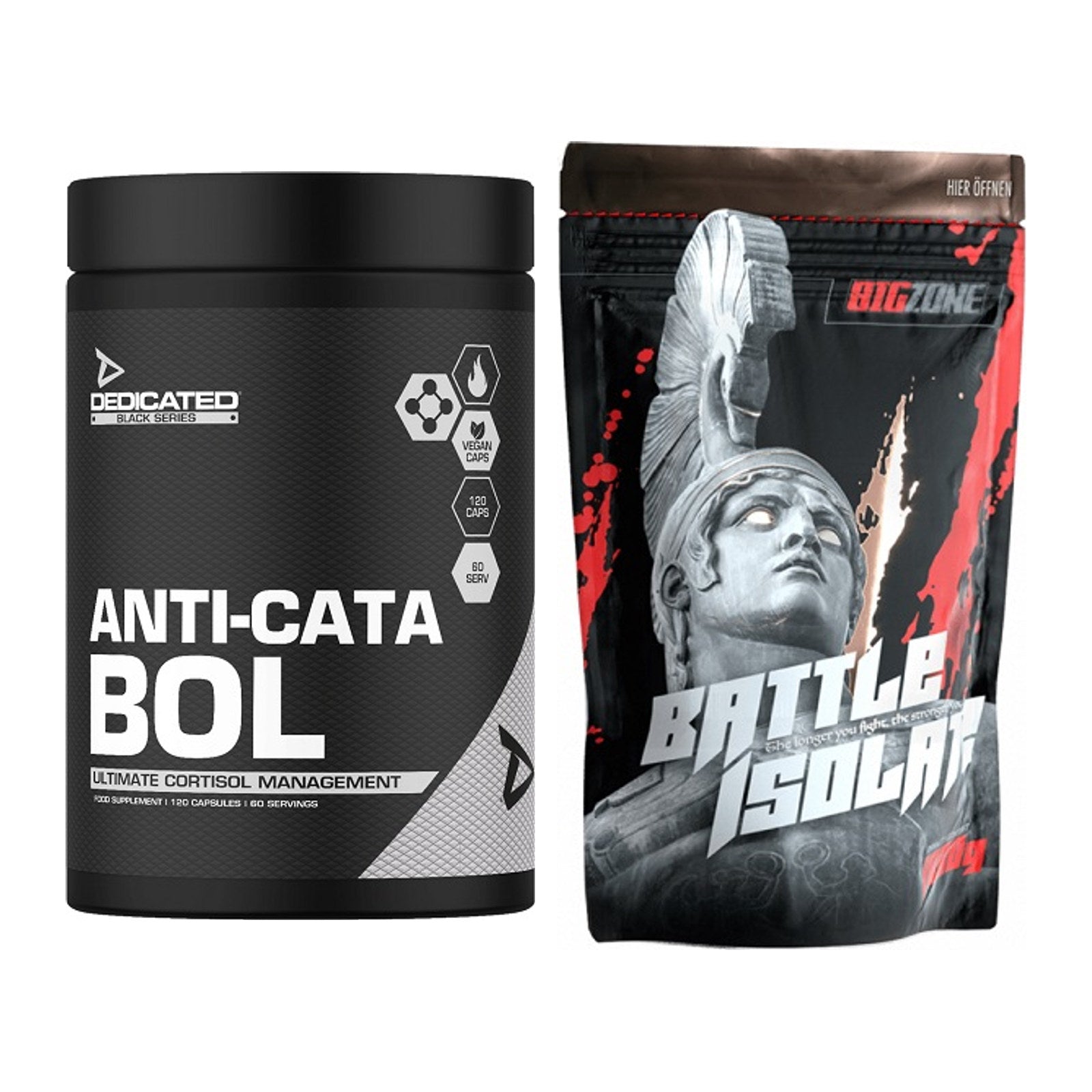Diät-Duo: Dedicated Anti-Cata-Bol + Big Zone Battle Isolate – alle enthaltenen Artikel
