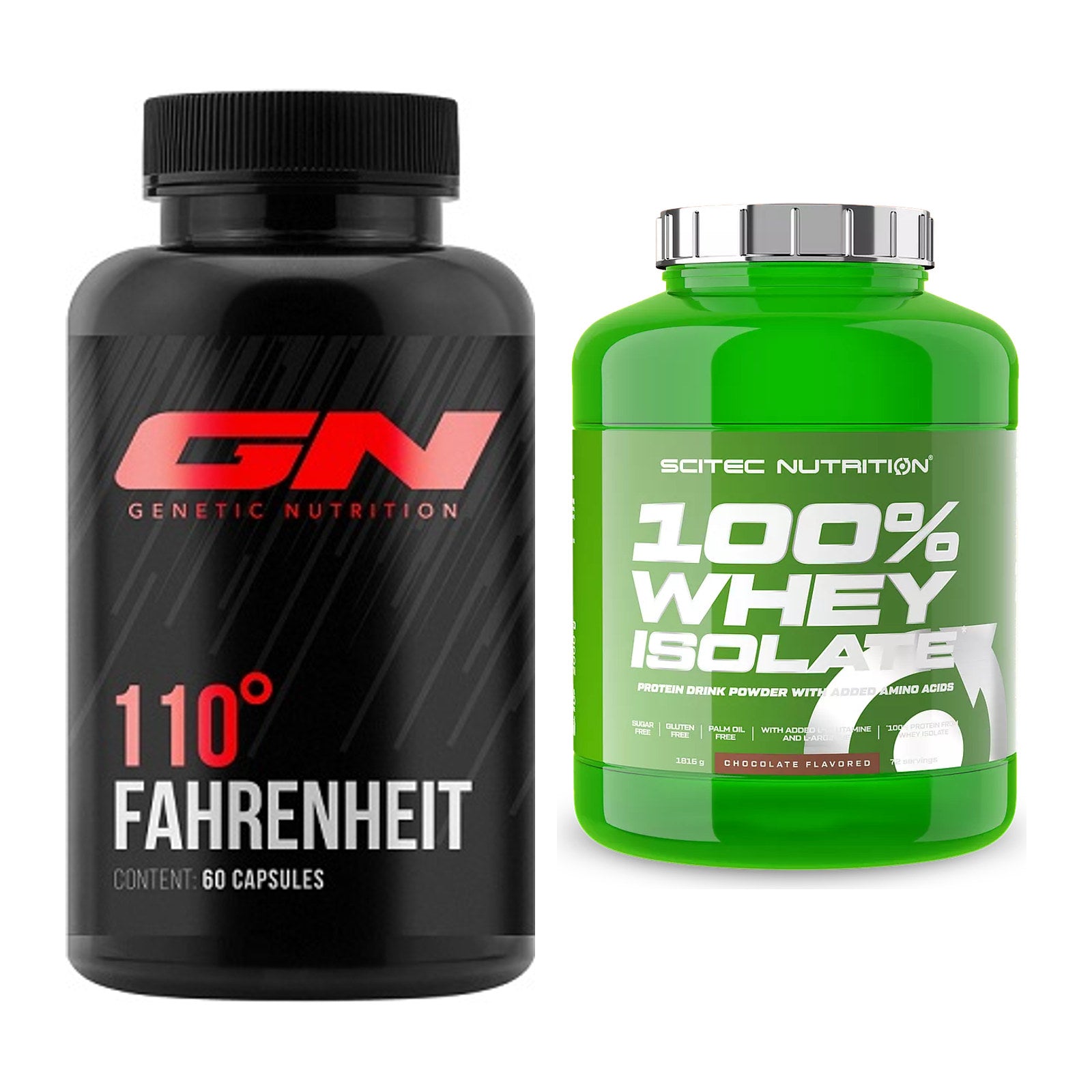 Diät-Duo: GN 110 Fahrenheit Burner + Scitec Whey Isolate – alle enthaltenen Artikel