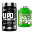 Diät-Duo: Nutrex Lipo 6 Hardcore + Scitec Whey Isolate – alle enthaltenen Artikel