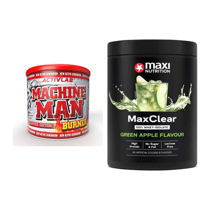 Diät-Duo: Activlab Machine Man Burner + MaxiNutrition MaxClear 100% – alle enthaltenen Artikel