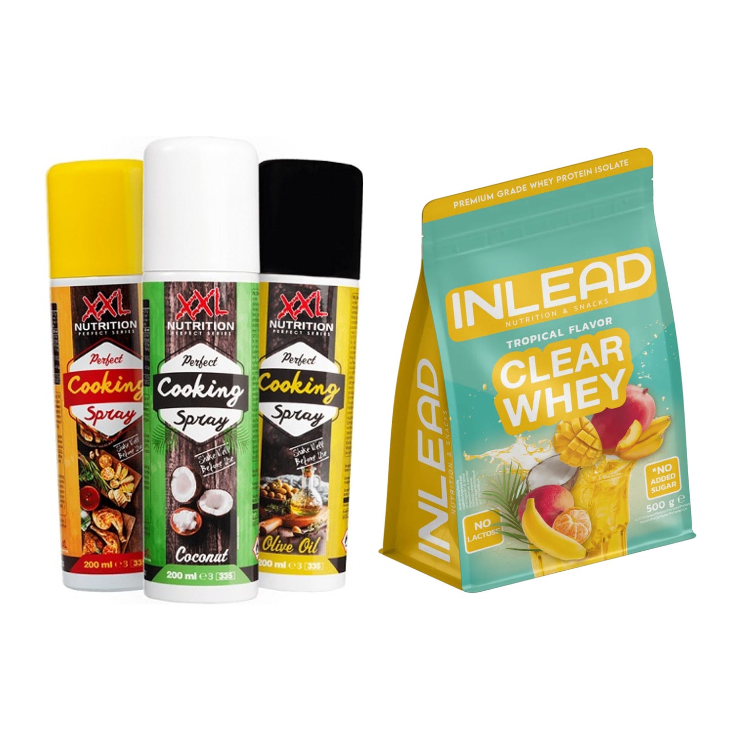 Diät-Duo: XXL Nutrition Perfect Cooking + INLEAD Clear Whey Isolate – alle enthaltenen Artikel