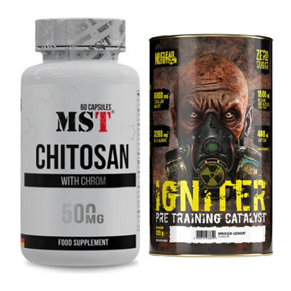 Diät-Duo: MST Chitosan + Chrom + Nuclear Nutrition IGNITER Booster – alle enthaltenen Artikel