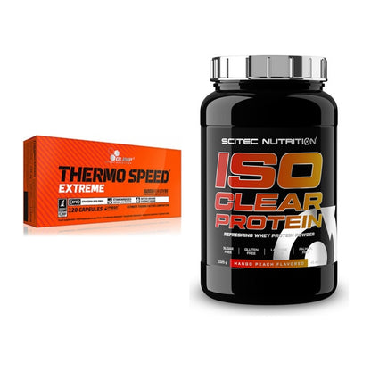 Diät-Duo: Olimp Thermo Speed Extreme Mega + Scitec IsoClear Protein – alle enthaltenen Artikel