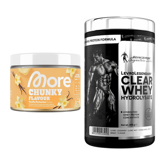 Diät-Duo: More Nutrition Chunky Flavour + Kevin Levrone Clear Whey – alle enthaltenen Artikel
