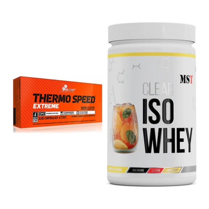 Diät-Duo: Olimp Thermo Speed Extreme Mega + MST Iso Clear – alle enthaltenen Artikel
