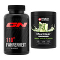 Diät-Duo: GN 110 Fahrenheit Burner + MaxiNutrition MaxClear 100% Clear – alle enthaltenen Artikel
