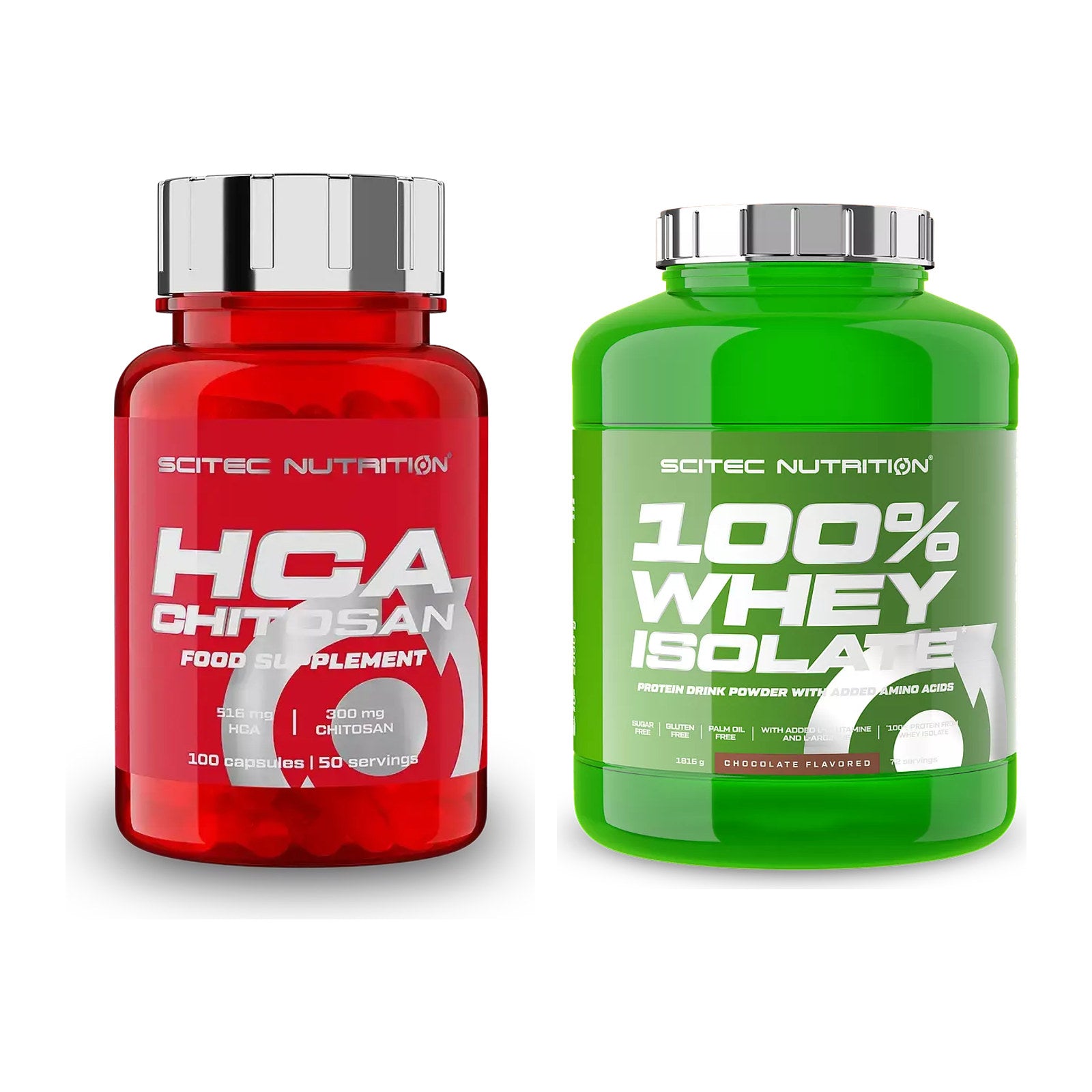 Diät-Duo: Scitec HCA-Chitosan + Scitec Whey Isolate – alle enthaltenen Artikel
