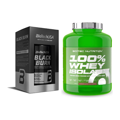 Diät-Duo: BioTech Black Burn + Scitec Whey Isolate – alle enthaltenen Artikel