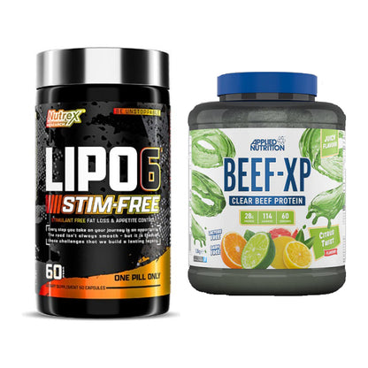 Diät-Duo: Nutrex Lipo 6 Black + Applied Nutrition Clear Beef – alle enthaltenen Artikel