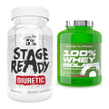 Diät-Duo: 5% Nutrition Stage Ready Diuretic + Scitec Whey Isolate – alle enthaltenen Artikel