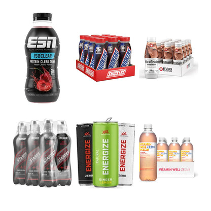 Drinks-Probierset: ESN Isoclear RTD + Snickers High + 4 weitere – alle enthaltenen Artikel