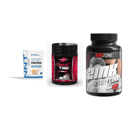 Einsteiger-Set: NNT Whey + CREASWISS + Big Zone Zink – alle enthaltenen Artikel