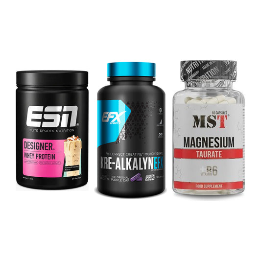 Einsteiger-Set: ESN Designer + EFX Kre-Alkalyn + MST Magnesium – alle enthaltenen Artikel