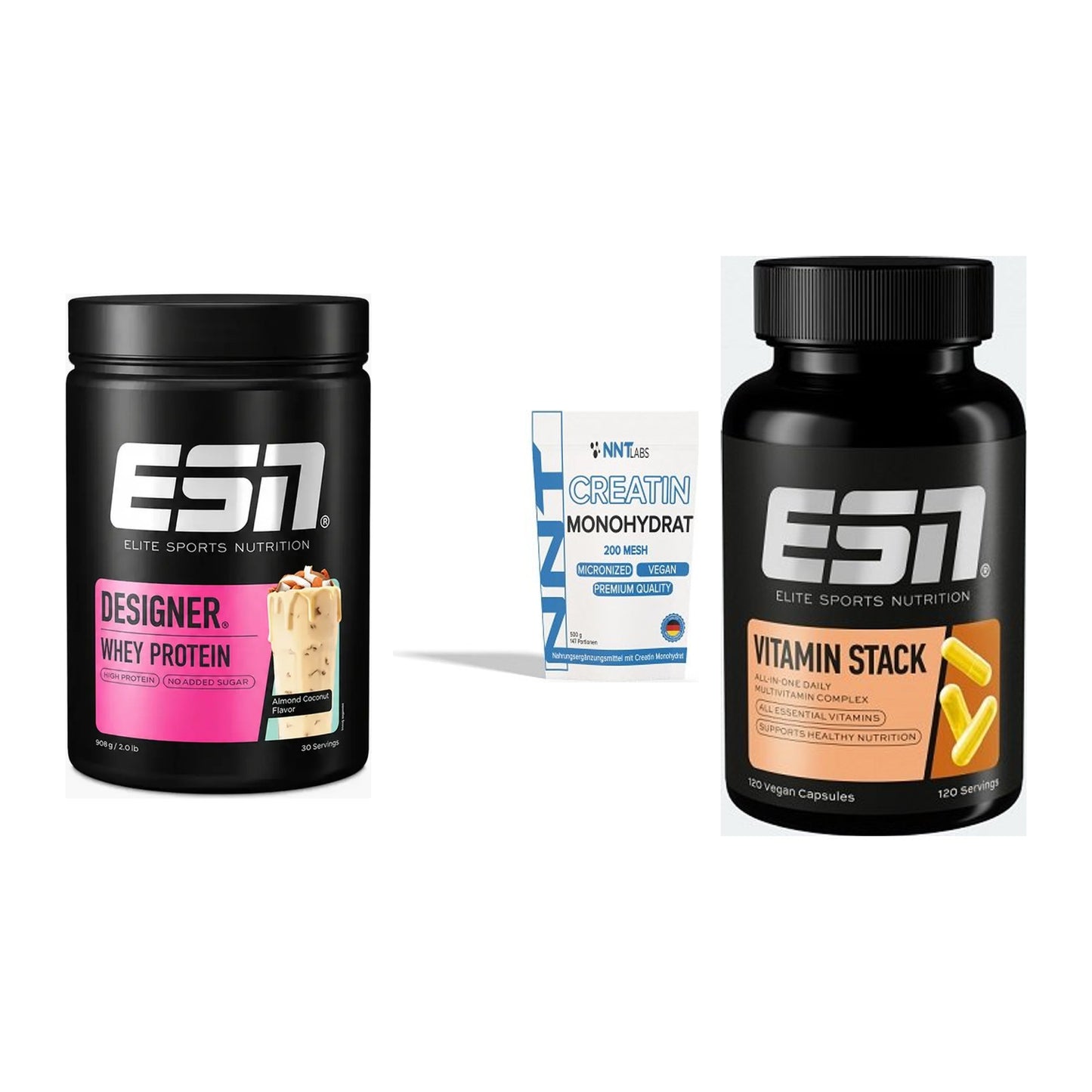Einsteiger-Set: ESN Designer + NNT Creatin + ESN Vitamin – alle enthaltenen Artikel