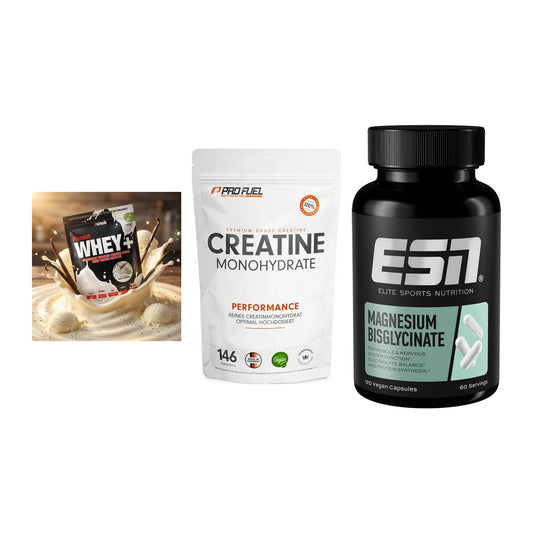 Einsteiger-Set: Sinob Honest + ProFuel Creatine + ESN Magnesium – alle enthaltenen Artikel